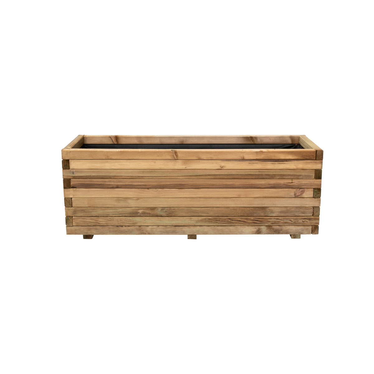 Fioriera in legno di pino con grigliato h24808